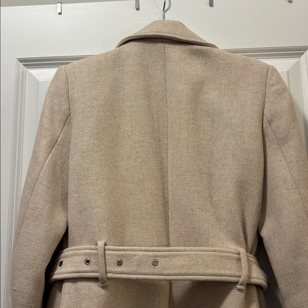 Mango Wool-Blend Cream Coat - Picture 9 of 12